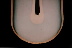 Bending test cross-section